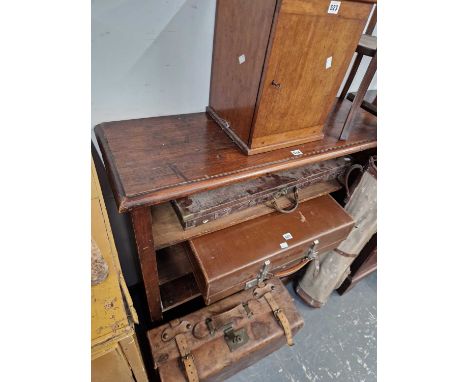 A stained pine open four shelf bookcase