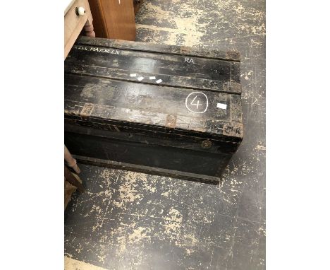 Vintage military cabin trunk. W91 D 53 H 50 cm