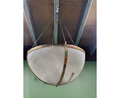 A Large dome form ceiling light fitting