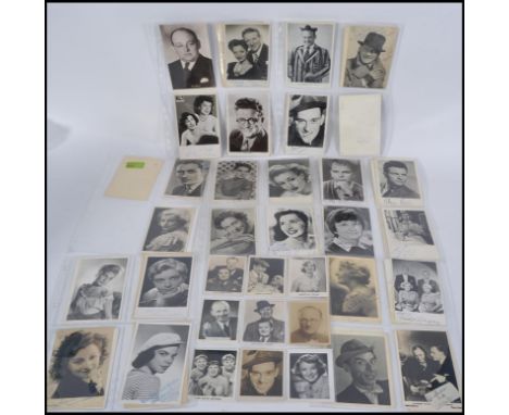 AUTOGRAPHS: A good collection of largely vintage (pre-1940's) autographs and actor / actress postcards (signed and unsigned) 