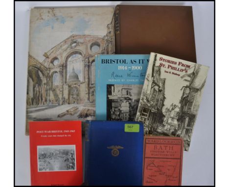 A collection of local interest books from Bristol and the surrounding area's, to include a Ward, Lock and Co's Bath, Cheddar,
