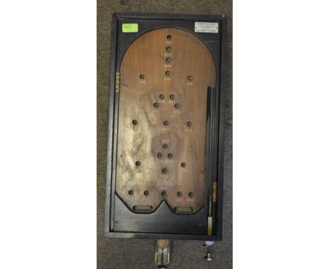 A 1930s Mills "Baby Official Pin Table" - A penny-in-the-slot table topped pinball bagatelle supplied by Hopper Automatics, 1