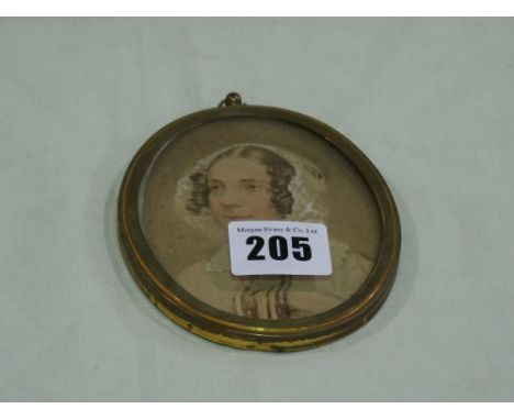 A 19th Century Brass Framed Oval Portrait