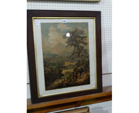 A Coloured Lithograph Print
