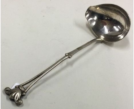 GEORG JENSEN: A silver sauce ladle bearing import marks. Approx. 24 grams. Est. £30 - £50.