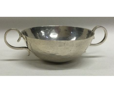 A good quality silver two handled bowl. London. By DJA. Approx. 42 grams. Est. £30 - £50.