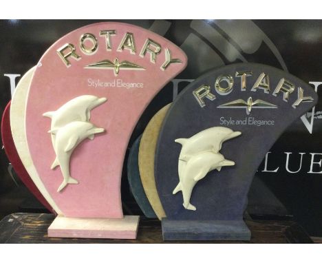 A pair of retro Rotary watch displays. Est. £50 - £80.