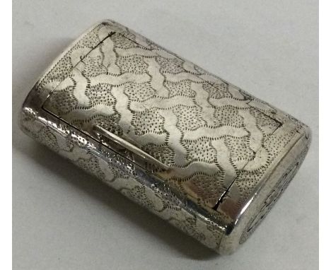 A rare and large George III silver vinaigrette. London 1806. By Thomas Phipps and Edward Robinson.  Approx. 30 grams. Est. £2