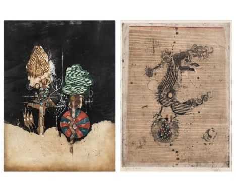 § Johnny Friedläender (German, 1912-1992) Les Coqssigned 'Friedlaender' (lower right); numbered e/aetching56.5 x 41.5cm;toget