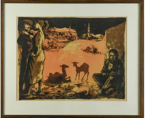 § Michael Ayrton (British, 1921-1975) Colloquysigned 'Michael Ayrton' (lower right); numbered beneath mountlithograph50 x 65c