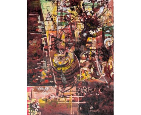 John Bolam (British, 1922-2009) Abstract Compositionsigned with monogram lower with title of workmixed media37.5cm x 28cm, un