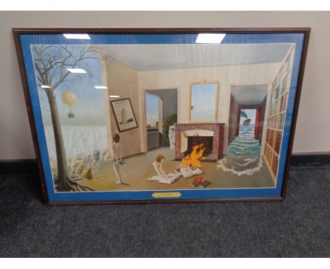 A framed print of Entre Les Trous De La Memoire by Dominique Appia 