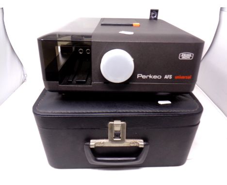 A Zeiss Ikon Perkeo AFS universal projector in case.