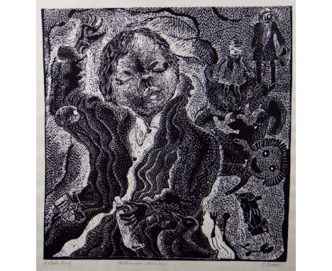 C PENN artist's proof monochrome print - entitled 'Mother and Child No. 1', signed, 45 x 44cms