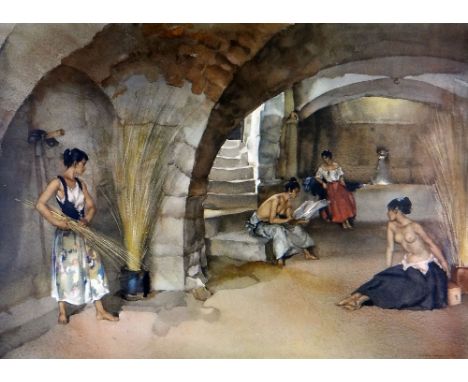 SIR WILLIAM RUSSELL FLINT Frost & Reed limited print - entitled 'The Four Ladies of Chalazet', signed in pencil with blind-st