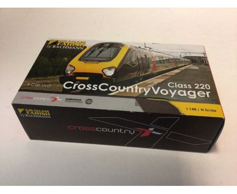 Graham Farish by Bachmann N gauge Class 220 Arriva Cross Country Voyager 4 Car Unit, No.371-678, boxed