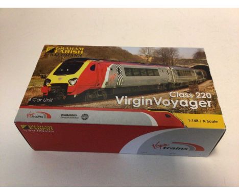 Graham Farish by Bachmann Class 220 Maiden Voyager Virgin Trains 4 Car Unit, No.371-675, boxed