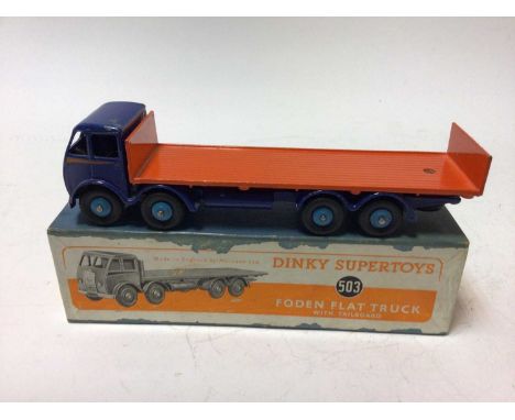 Dinky Supertoy Foden Flat Truck with tailboard No 503 in original box