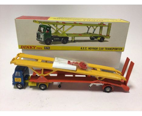Dinky AEC Hoynor Car Transporter No.974, boxed