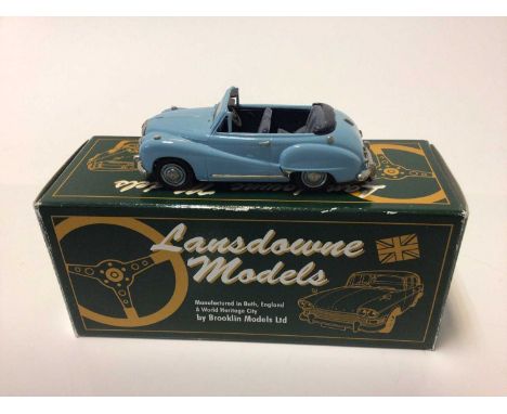 Lansdowne Models LDM 1A Austin Healey Sprite MK1, LDM 9A 1953 Austin Somerset Convertible, LDM 5A 1957 Rover all boxed (3)