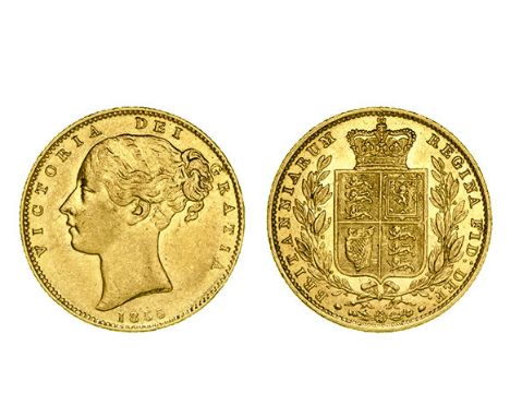 *Victoria, sovereign, 1855, Arabic 1 (S. 3852D; Marsh 38), contact mark, good very fine