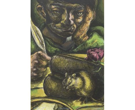 * PETER HOWSON OBE, (SCOTTISH b 1958), FIELDMOUSE artist's proof lithograph, signed, titled and dated '86 54cm x 36cm Mounted