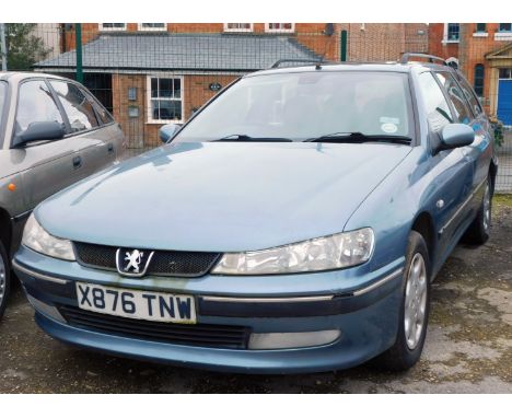 A Peugeot 406 Estate, registration X876 TNW, manual, no V5, MOT expired 1st December 2023, last known mileage 2nd December 20