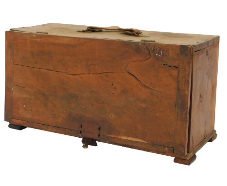 A 20thC pine tool chest, the hinged front enclosing two drawers containing various woodworking files, etc., the toolbox 45.5c