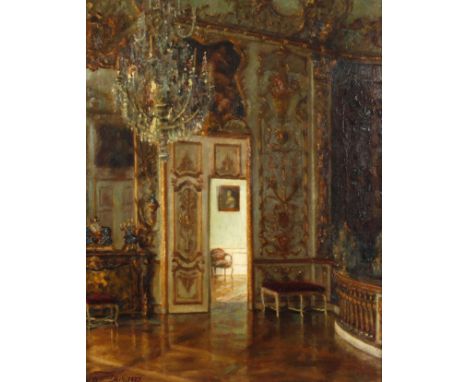 Friedrich Gurlitt, Residenz München "Reiche Zimmer"Blick in das Paradeschlafzimmer der so genannten "Reichen Zimmer" der Münc