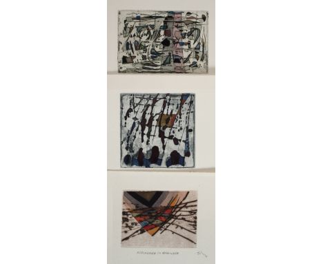  Alfred Traugott Mörstedt, Konvolut Graphiken drei Blatt, jeweils betitelt "Durchbruch im November", "Vorfall" und "Ein Hauch