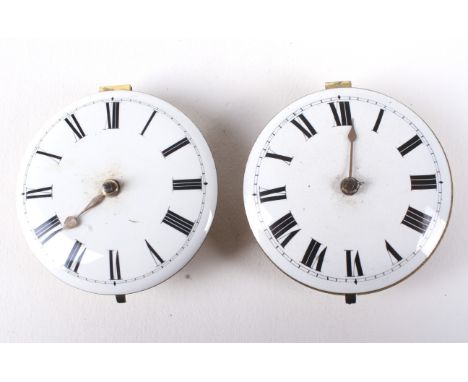 Two 19th century single fusee pocket watch movements. One being marked to movement back Tho Johnson London, 4013, the other L