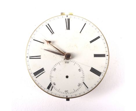 A 19th century Perigal &amp; Duterrau fusee pocket watch movement. The movement back with highly detailed engraved and filigr