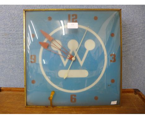 A mid 20th Century PAM illuminated clock 