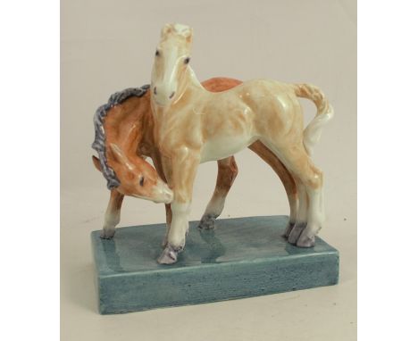 A Royal Worcester model, Foals, modelled by Doris Lindner, shape number 3152, height 5.75insCondition Report:  Good condition