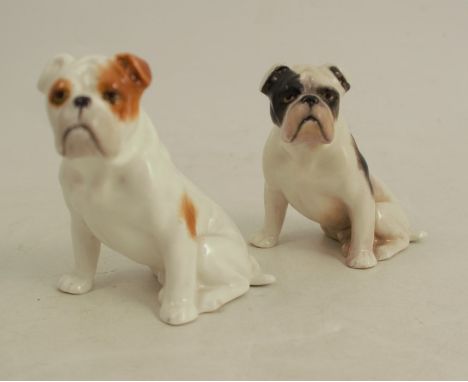 Two Royal Worcester models, of seated Boxers, shape number 2945, height 2.5insCondition Report:  Both in good condition