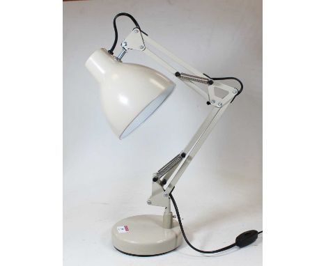 A cream painted anglepoise desk lamp 