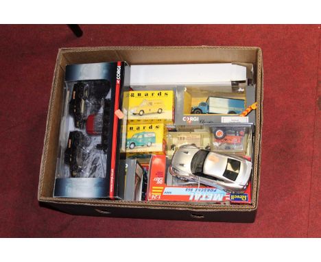 A collection of modern issue diecast, to include boxed Corgi Classics Bedford O series van, Vanguards Ford Anglia van, Vangua