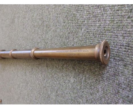 A WWII hand held telescope by Broadhurst & Clarkson – London 1942, 35”.