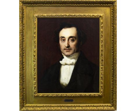 GEORGE FREDERICK WATTS RA (BRITISH 1817 - 1904), PORTRAIT OF ALEXANDER LUMSDEN OF AUCHINDOIR oil on canvas 60cm x 49.5cm Fram