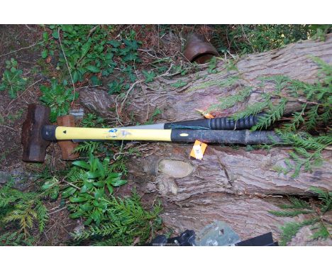 Two sledge hammers.