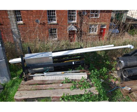 A quantity of miscellaneous to include PVC pipe, aluminium box, sprayers etc.