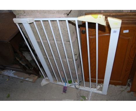 A stair gate.