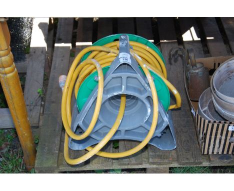 A hose on reel.