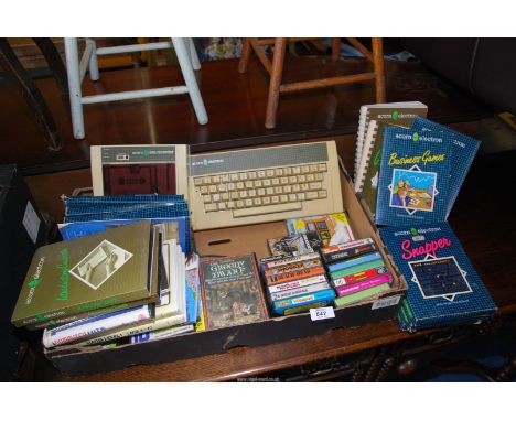 Vintage Computer Interest: A Circa 1983 Acorn Electron Microcomputer having built-in BBC BASIC with Acorn Data Recorder, RF C