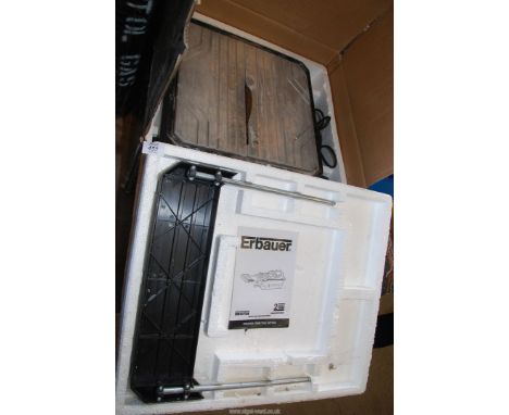 An "Erbauer" tile cutter.