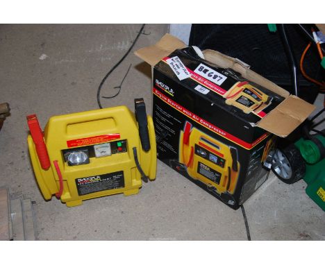 Engine starter with Air compressor [ battery may need replacing ]
