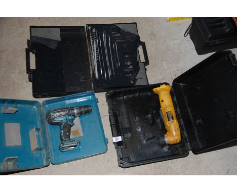 A "Makita" drill (no battery or charger), spanner set, etc.