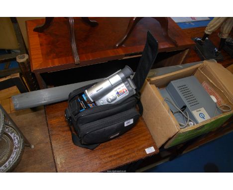 A Samsung Video camera and a Boots slide projector.