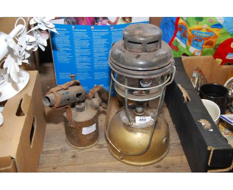 A ''Tilley'' lamp and an ''original Sievert'' blow torch.