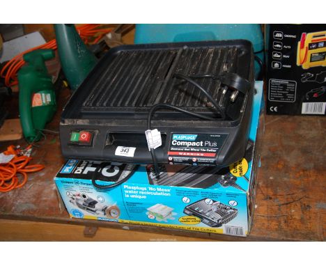 A tile cutter.
